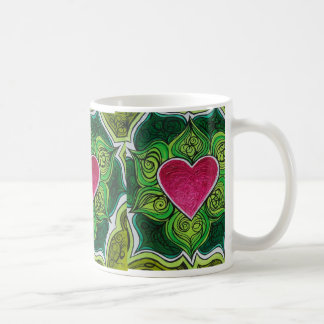 Heart Charka Lotus Flower Koffiemok