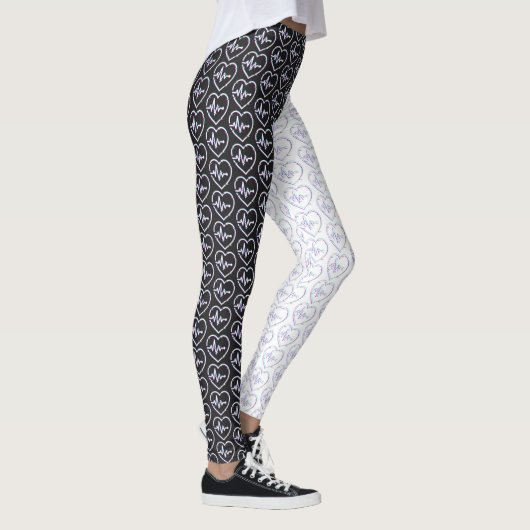 Heart Check All-Over-Print Leggings (Rechts)