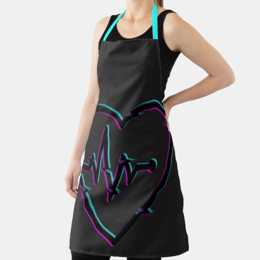 Heart Check All-Over Print Schort (Insitu)