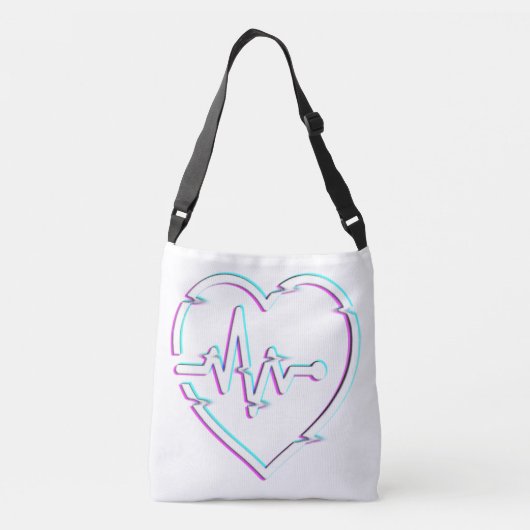 Heart Check All-Over-Print Tas (Achterkant)