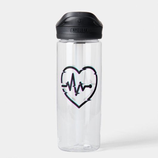 Heart Check CamelBak Eddy® Waterfles (Achterkant)