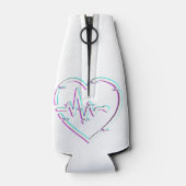 Heart Check Foam Bottle Cooler (Achterkant)