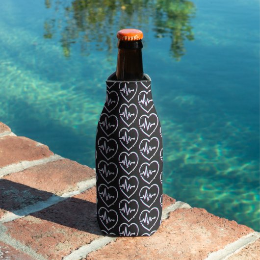 Heart Check Foam Bottle Cooler (Insitu Zwembad)