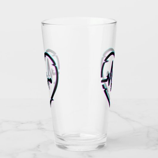 Heart Check Glass Cup Glas (Rechts)