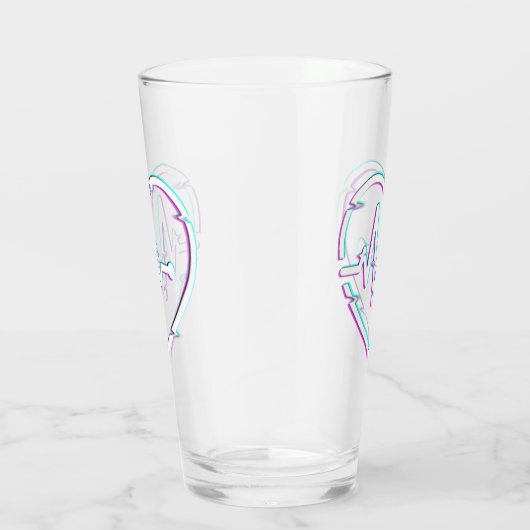 Heart Check Glass Cup Glas (Rechts)
