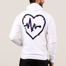 Heart Check Mannen Hoodie