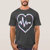Heart Check Mannen T-shirt (Voorkant)