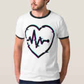 Heart Check Mannen T-shirt (Voorkant)