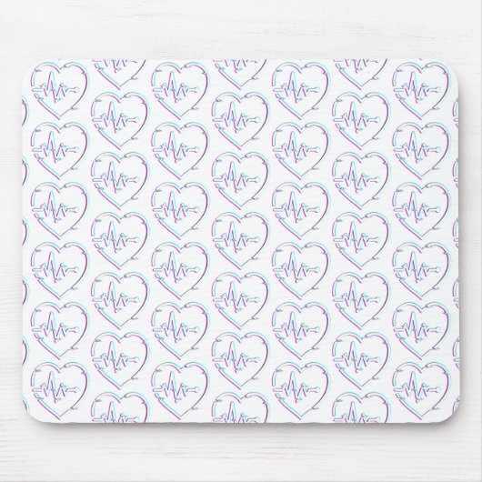 Heart Check Mousepad Muismat (Voorkant)
