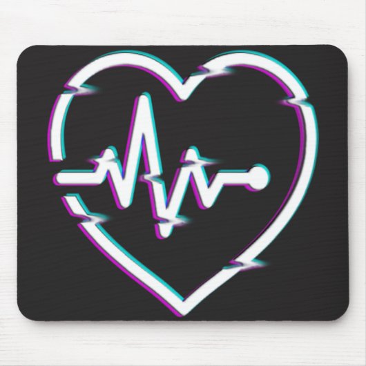Heart Check Mousepad Muismat (Voorkant)