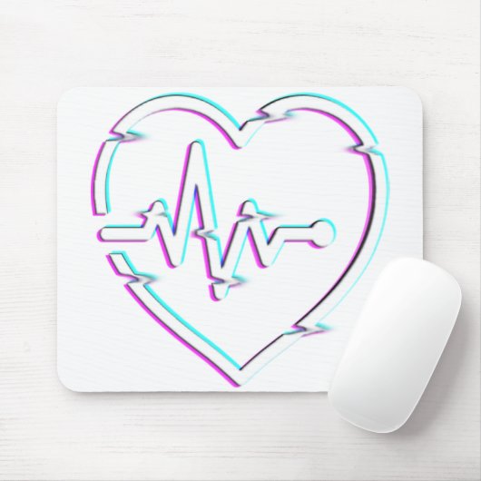 Heart Check Mousepad Muismat (Met muis)