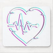 Heart Check Mousepad Muismat (Voorkant)