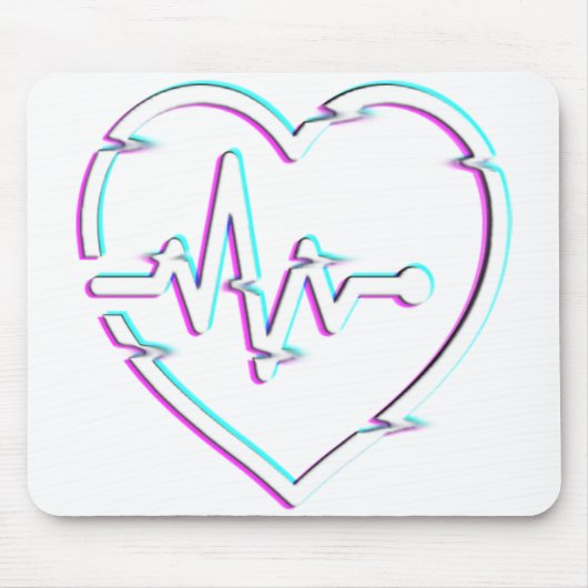 Heart Check Mousepad Muismat (Voorkant)