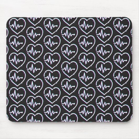 Heart Check Mousepad Muismat (Voorkant)