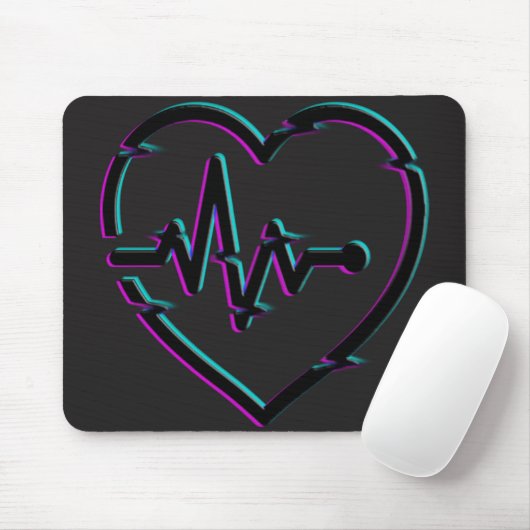 Heart Check Mousepad Muismat (Met muis)