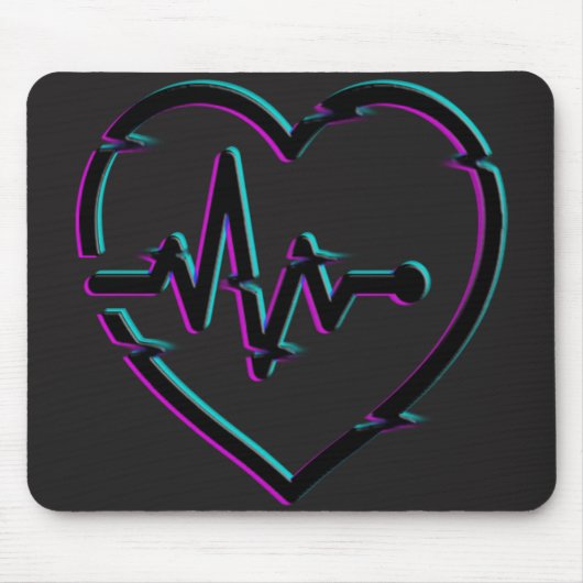 Heart Check Mousepad Muismat (Voorkant)