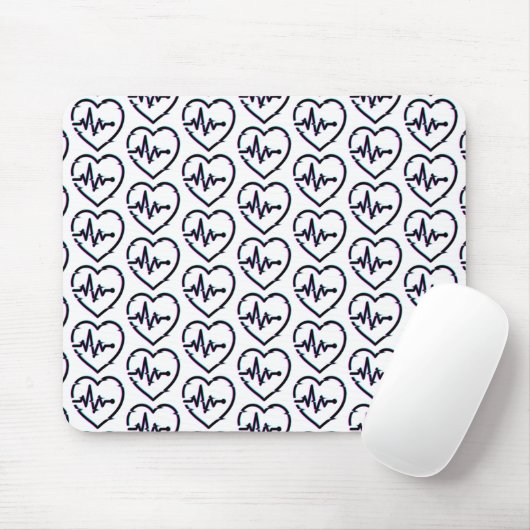 Heart Check Mousepad Muismat (Met muis)