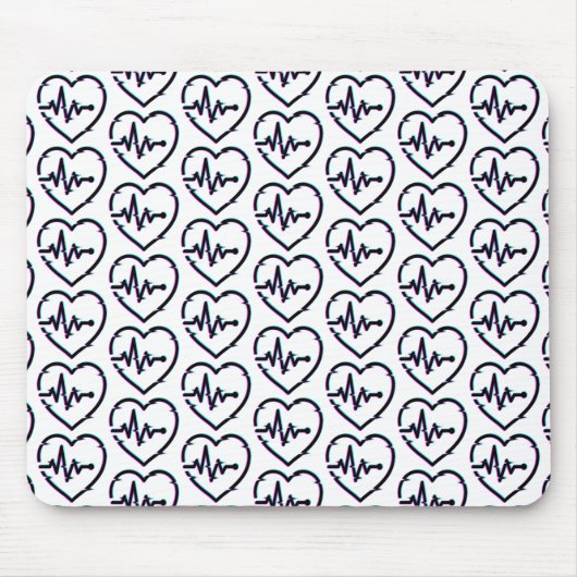 Heart Check Mousepad Muismat (Voorkant)