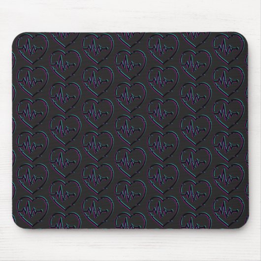 Heart Check Mousepad Muismat (Voorkant)