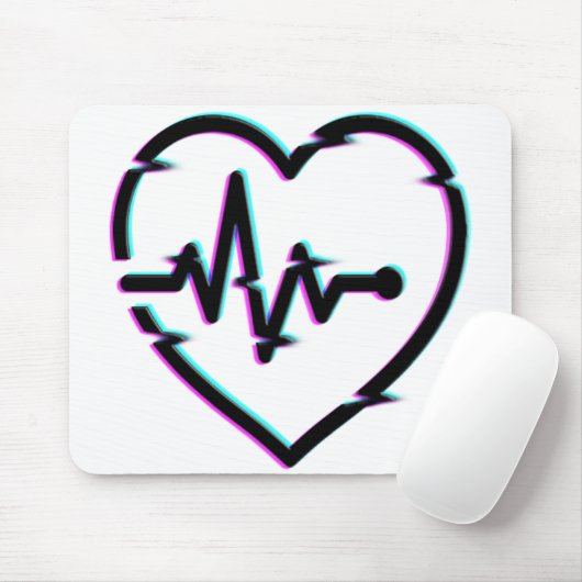 Heart Check Mousepad Muismat (Met muis)