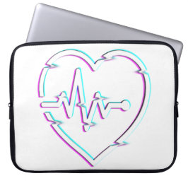 Heart Check Neopreen laptophoes Laptop Sleeve