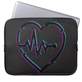 Heart Check Neopreen laptophoes Laptop Sleeve