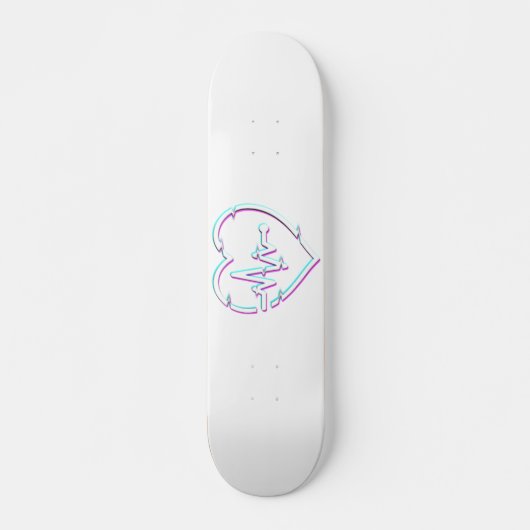 Heart Check Skateboard Deck (Voorkant)