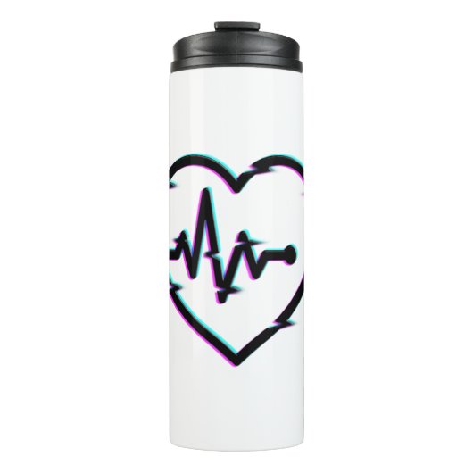 Heart Check Thermal Tumbler Thermosbeker (Voorkant)
