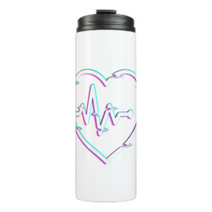 Heart Check Thermal Tumbler Thermosbeker
