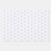 Heart Check Wrapping Paper Flat Sheet Set van 3 (Voorkant 2)