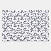 Heart Check Wrapping Paper Flat Sheet Set van 3 (Voorkant 2)