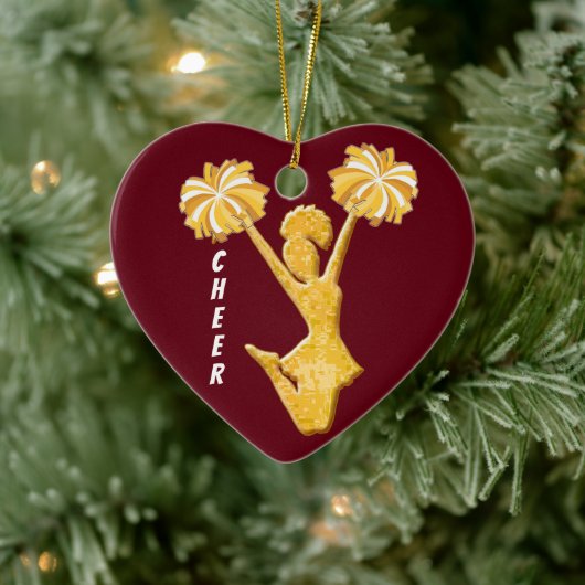  Heart Cheerleader Ornament Gifts (Boom)