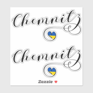 Heart Chemnitz, I Love Chemnitz, Duitsland Sticker