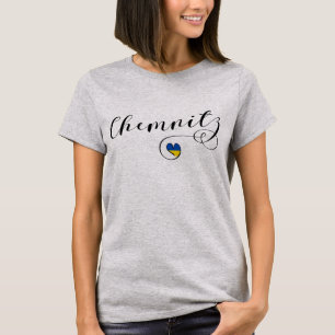 Heart Chemnitz, I Love Chemnitz, Duitsland T-shirt