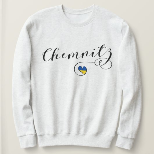 Heart Chemnitz, I Love Chemnitz, Duitsland Trui (Design voorkant)