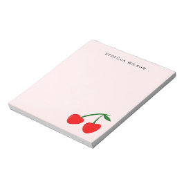 Heart Cherry Custom Gepersonaliseerde Valentijn Ro Notitieblok