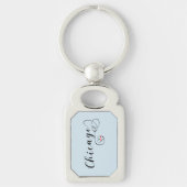 Heart Chicago Keyring, Illinois Sleutelhanger (Voorkant)