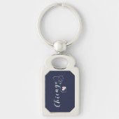 Heart Chicago Keyring, Illinois Sleutelhanger (Voorkant)