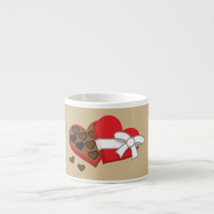 Heart Chocolate Cadebox - Valentijnsdag Espresso Kop
