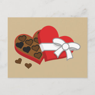 Heart Chocolate Cadebox - Valentijnsdag Feestdagenkaart