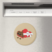 Heart Chocolate Cadebox - Valentijnsdag Magneet (Insitu (Vaatwasser))