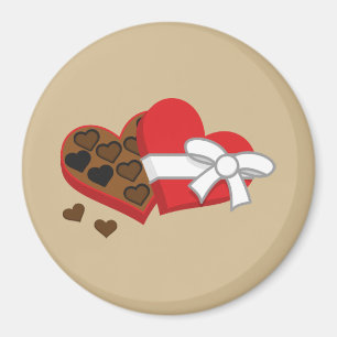 Heart Chocolate Cadebox - Valentijnsdag Magneet