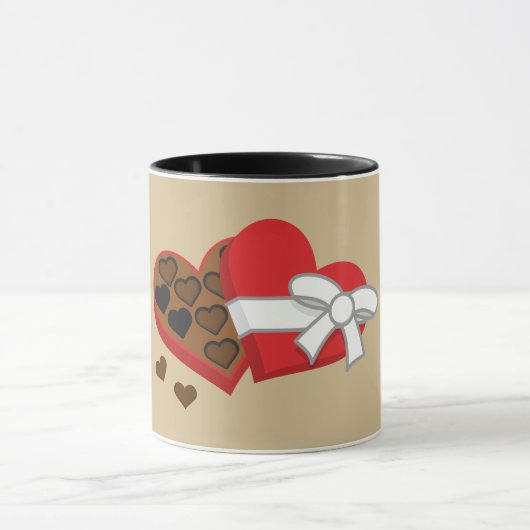 Heart Chocolate Cadebox - Valentijnsdag Mok (Midden)
