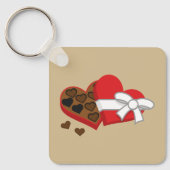 Heart Chocolate Cadebox - Valentijnsdag Sleutelhanger (Voorkant)