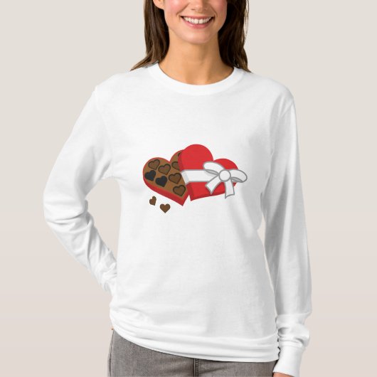 Heart Chocolate Cadebox - Valentijnsdag T-shirt (Voorkant)