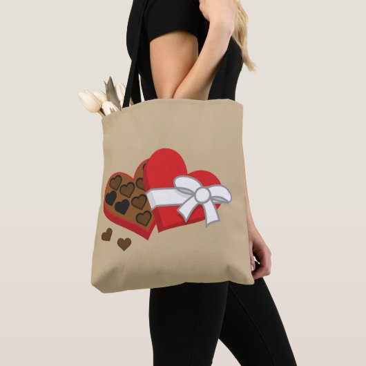 Heart Chocolate Cadebox - Valentijnsdag Tote Bag (Dichtbij)