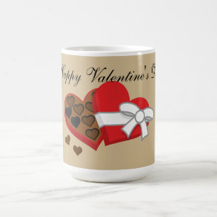 Heart Chocolate Cadebox - Valentijnse   Tekst toev Koffiemok