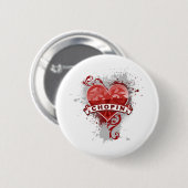 Heart Chopin Ronde Button 5,7 Cm (Voorkant /achterkant)