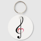 Heart clef sleutelhanger (Voorkant)