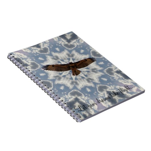 Heart Cloud Red Tailed Hawk Dream Journal Notitieboek (Rechterzijde)